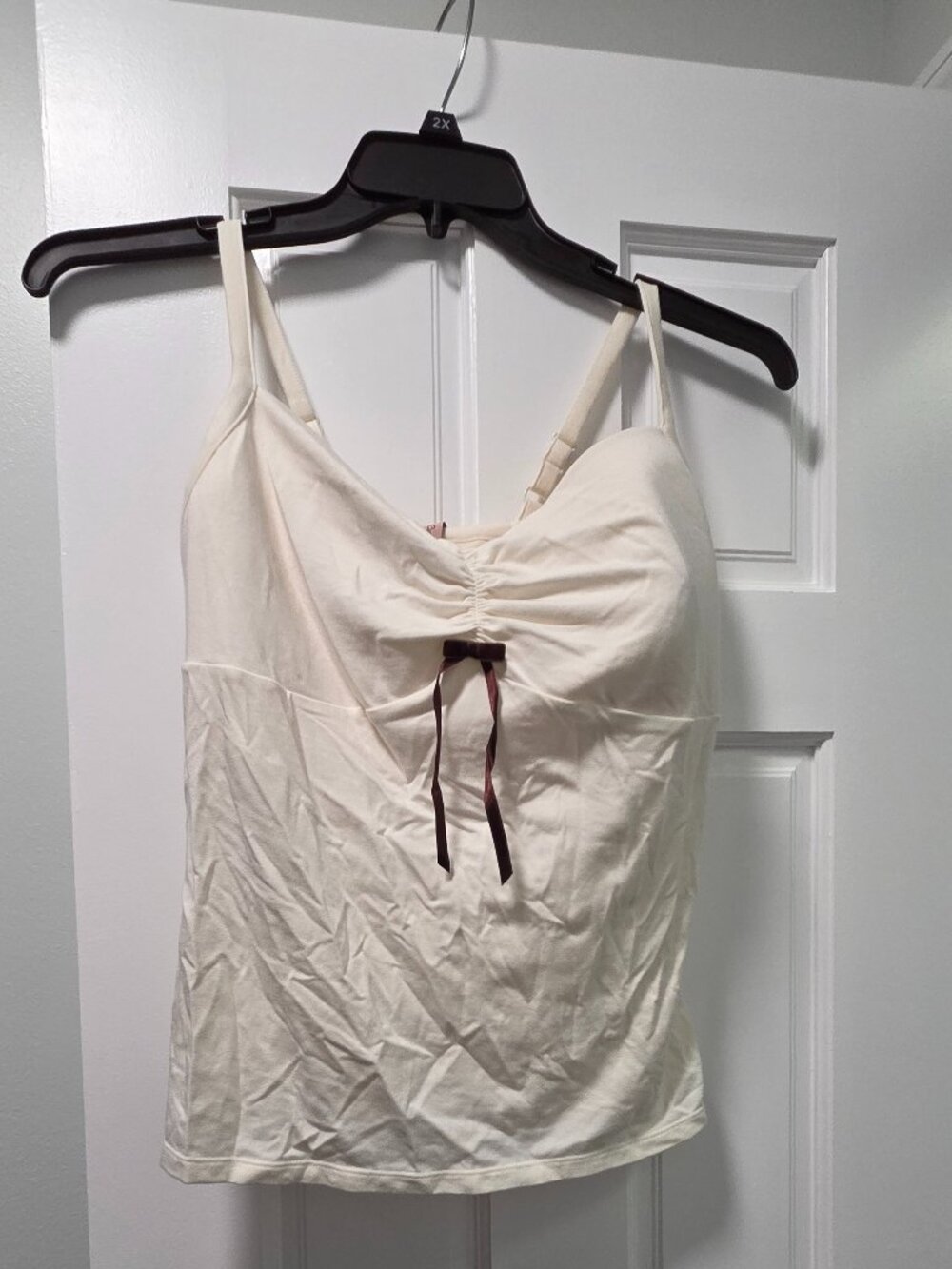 Cream Camisole with built in bra
